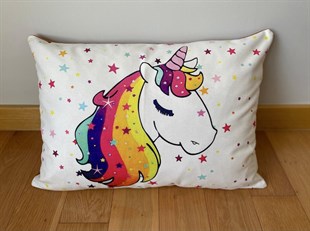 Unicorn Desenli Dekoratif Yastık Kılıfı 50*70 Cm 